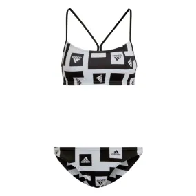 Adidas women's swimsuit Bikini Logo Graphic H62031 white-black