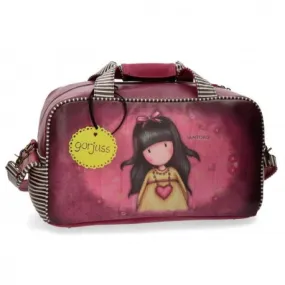 BORSA DA VIAGGIO GORJUSS HEARTFELTSANTORO LONDON ORIGINAL SIMILPELLE 45X25X25CM IDEALE PER PALESTRA E PISCINA