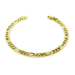 Bracciale da uomo medio in oro 21 cm maglia groumette