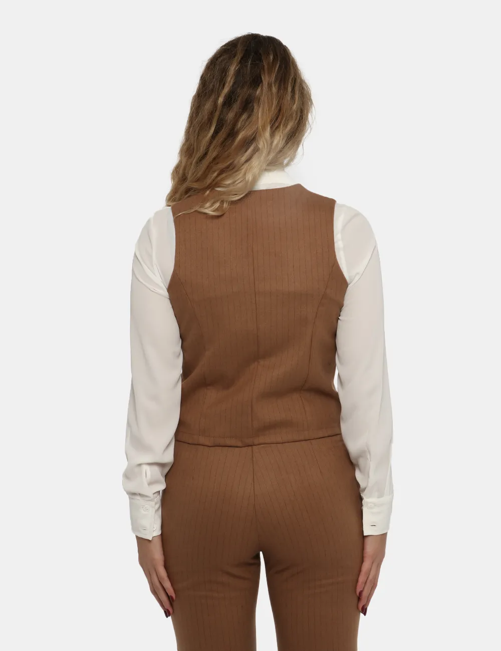 Gilet Vougue marrone cammello