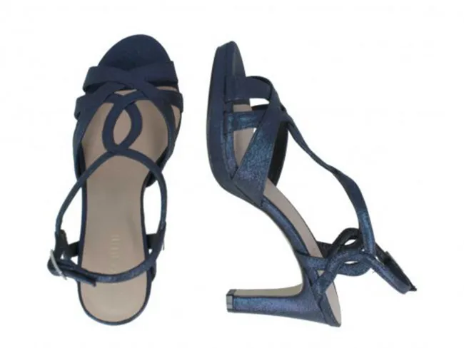 MENBUR SANDALI CON TACCO DONNA ESTATE 020135 0021  TRIGOSO MIDNIGHT BLUE