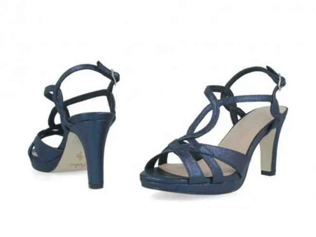 MENBUR SANDALI CON TACCO DONNA ESTATE 020135 0021  TRIGOSO MIDNIGHT BLUE