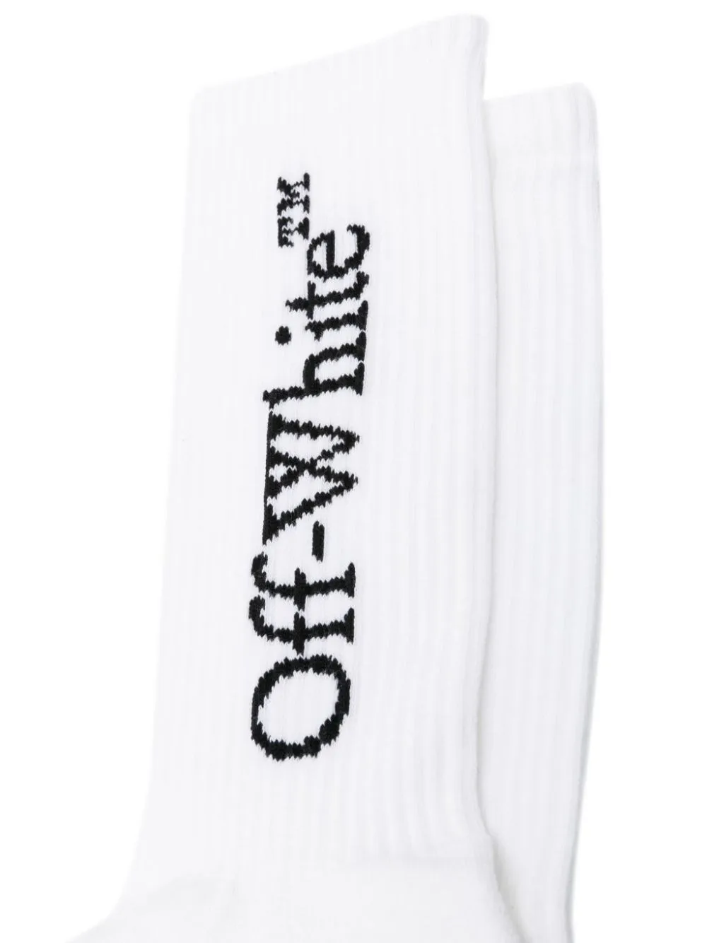 Off-White-Calzini Bookish con intarsio