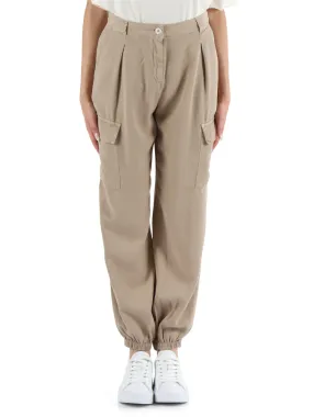 Pantalone in lyocell con tasche cargo