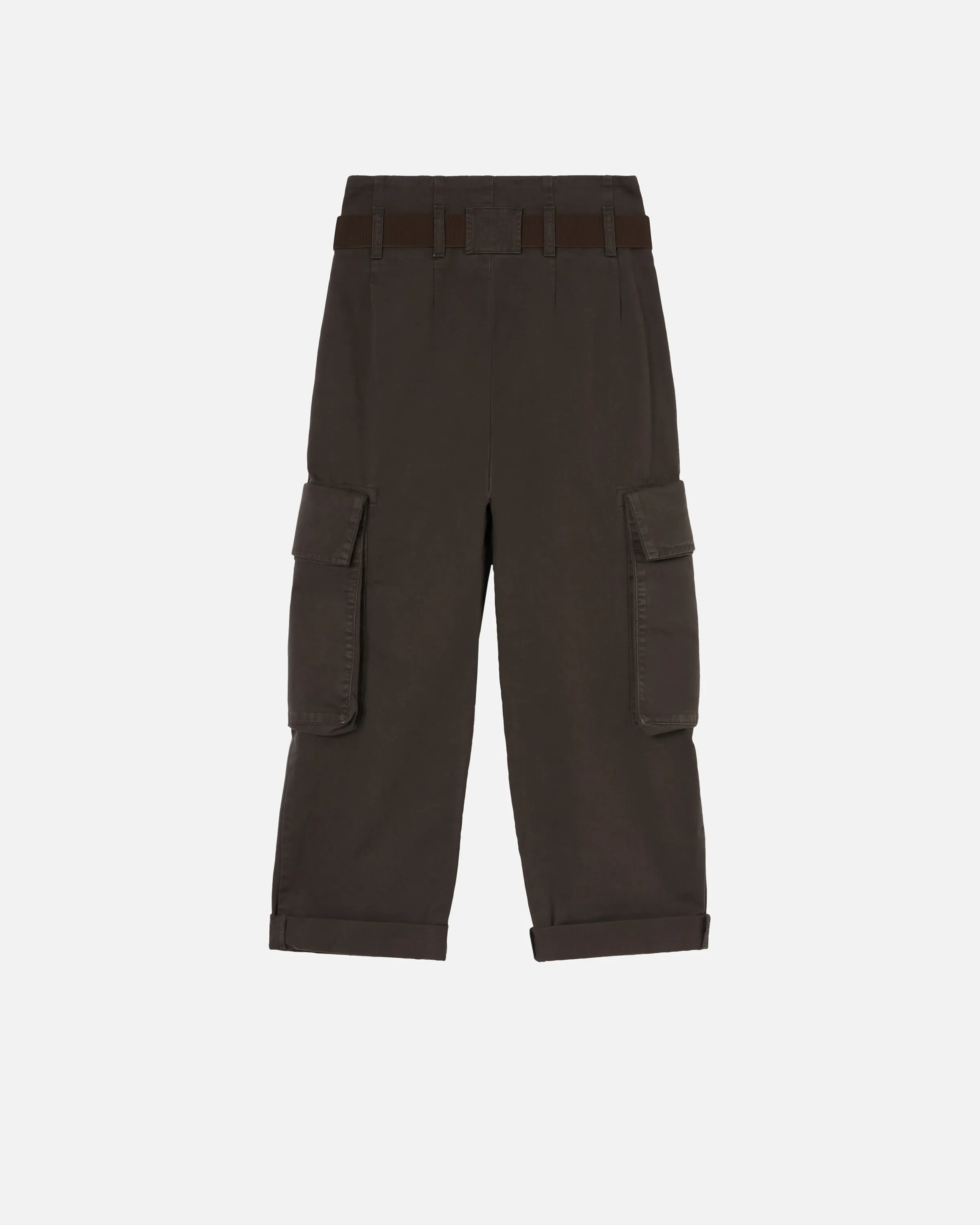  Pantaloni cargo oversize con cintura    