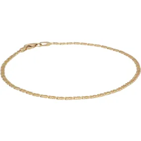 SARNIORO Bracciale a catena pieno in oro 9 kt