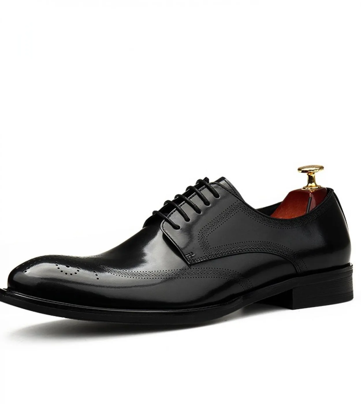 Scarpe eleganti da uomo in vera pelle Fashion Brogues Style Designer 2023 Scarpa sociale da matrimonio elegante fatta a mano ita