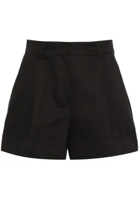 Shorts con pieghe in nero PT01 - donna